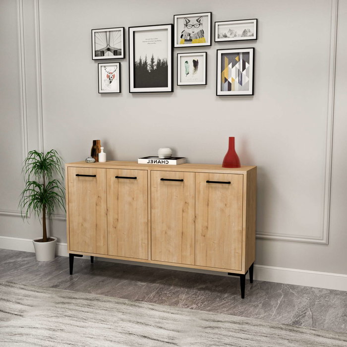 Hanah Home Sapphire Oak Consola Roble Zafiro 120x75x29.6cm Mueble Roble Zafiro Elegante y Funcional